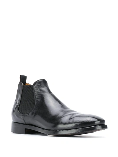 Shop Officine Creative Leather Chelsea Boots In Black