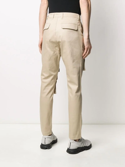 Shop Daily Paper Logo Patch Cargo Pants In Neutrals