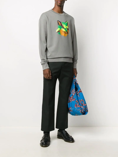Kenzo Cropped Straight-leg Trousers In Black