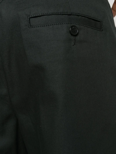 Kenzo Cropped Straight-leg Trousers In Black