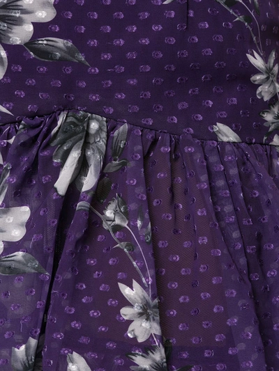 Shop Bambah Bridget Ruffle Skirt In Purple