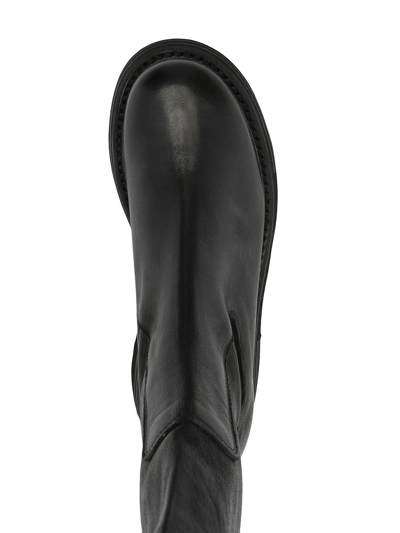 Shop Guidi Slip-on Chunky Boots In Schwarz