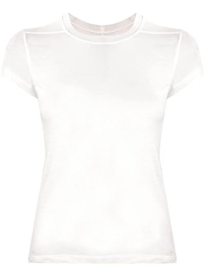 Shop Rick Owens Knitted T-shirt In White
