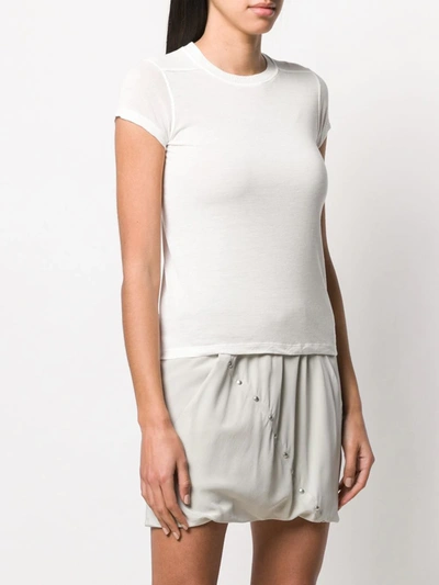 Shop Rick Owens Knitted T-shirt In White