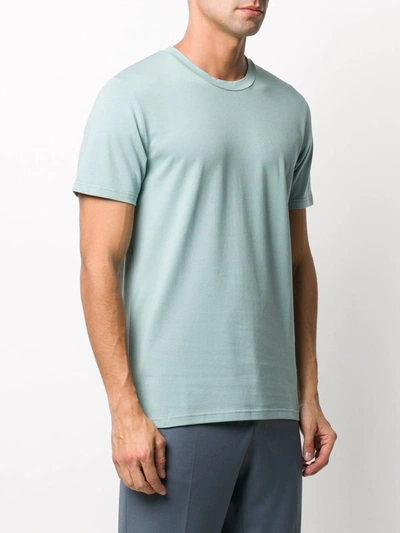 Shop Filippa K Organic Cotton Fitted T-shirt In Blue