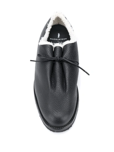 Shop Mackintosh X Jacques Solovière Lace-up Shoes In Black