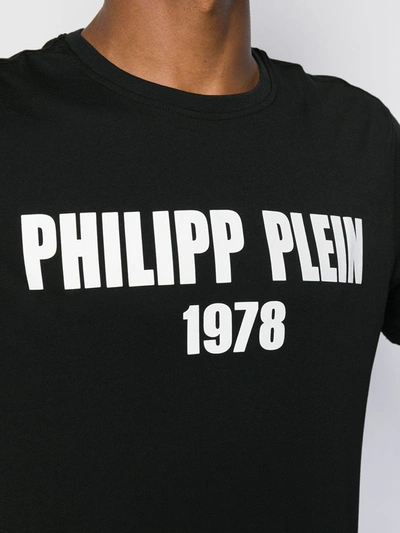 PHILIPP PLEIN LOGO PRINT T-SHIRT - 黑色