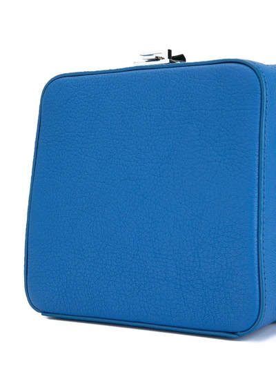 Shop The Volon Cube Chain Bag In Blue