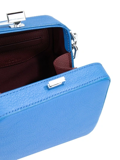 Shop The Volon Cube Chain Bag In Blue