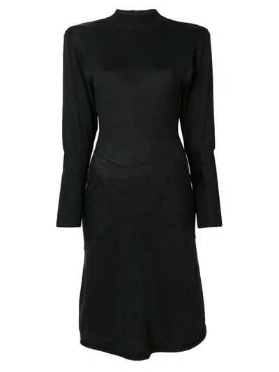 Pre-owned Alaïa Fitted Short Dress In Black