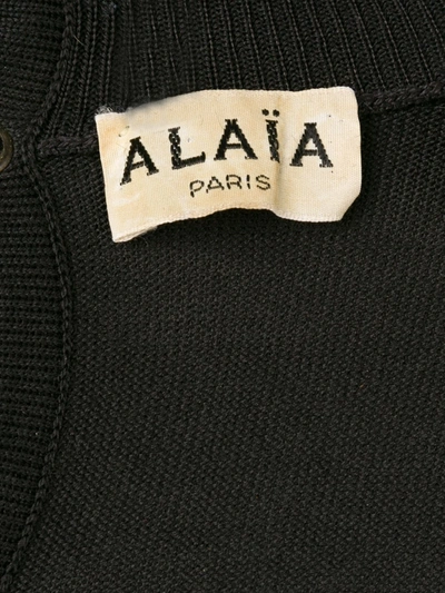 Pre-owned Alaïa Fitted Short Dress In Black