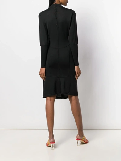 Pre-owned Alaïa Fitted Short Dress In Black