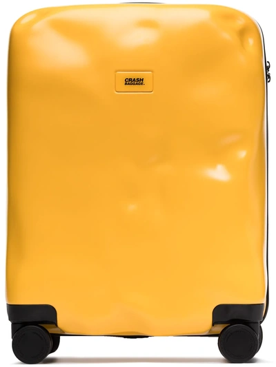 Shop Crash Baggage Icon Cabin Suitcase In Yellow