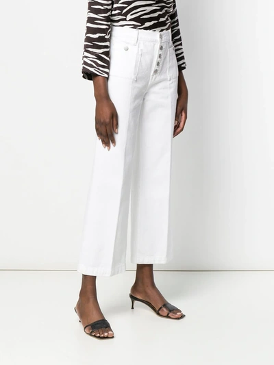 Shop J Brand Joan Cropped Jeans In White