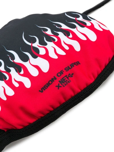 Vision Of Super Double Flame Face Mask In Black
