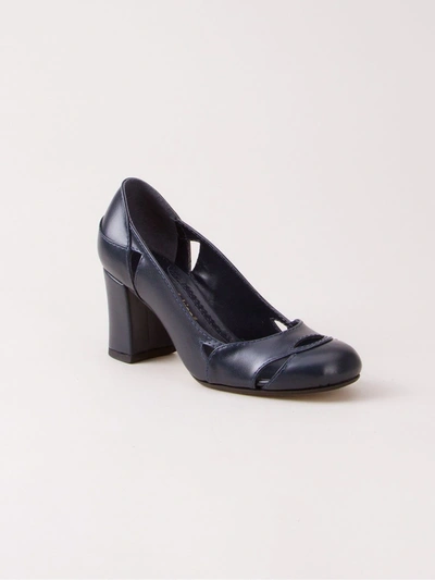 Sarah Chofakian Bruxelas Leather Pumps In Black