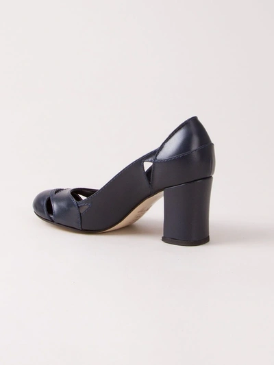 Sarah Chofakian Bruxelas Leather Pumps In Black
