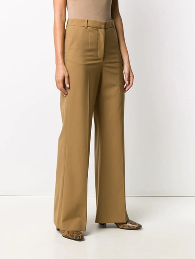Shop Joseph High-waisted Flared Tailored Trousers In Neutrals