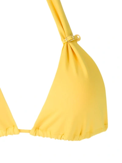 Shop Amir Slama Adjustable Triangle Bikini Set In Yellow