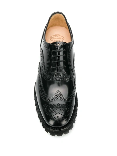 Church's Commando Sole Oxford Shoes In Black