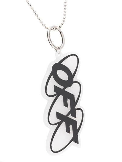 Shop Off-white Off Pendant Necklace In White