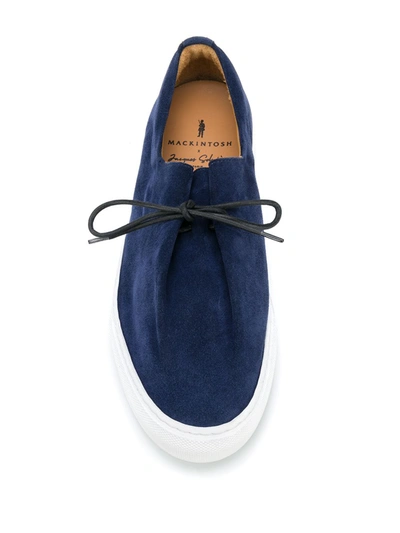 Shop Mackintosh X Jacques Solovière Jim Low-top Sneakers In Blue
