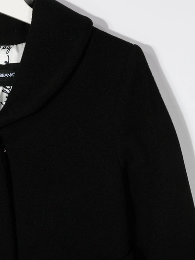 Shop Dolce & Gabbana Tie Waist Coat In Black