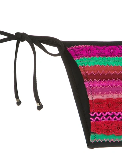 Shop Amir Slama Panelled Triangle Bikini Set In Multicolour