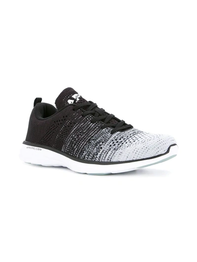 Shop Apl Athletic Propulsion Labs Ombré Lace-up Sneakers In Black