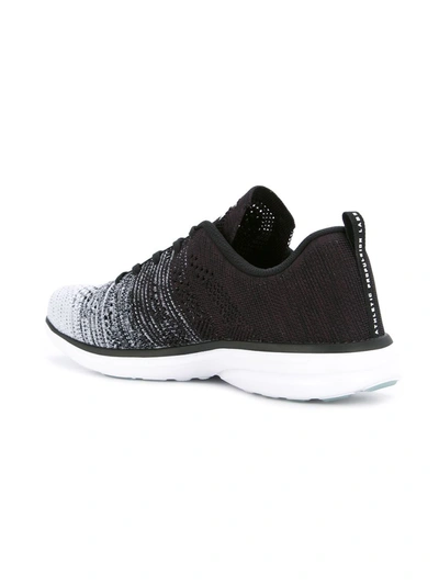 Shop Apl Athletic Propulsion Labs Ombré Lace-up Sneakers In Black