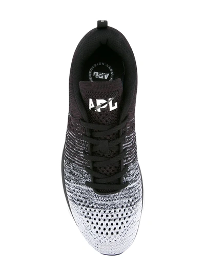 Shop Apl Athletic Propulsion Labs Ombré Lace-up Sneakers In Black