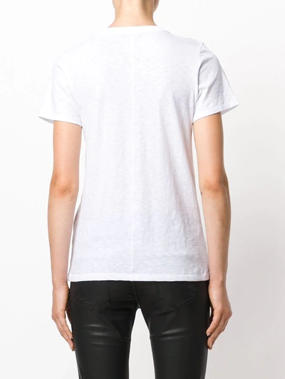 Rag & Bone The Vee Slub Pima Cotton-jersey T-shirt In Bright White