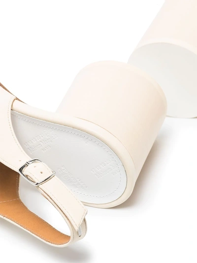 Maison Margiela Tabi Pump Slingbacks Woman White In White