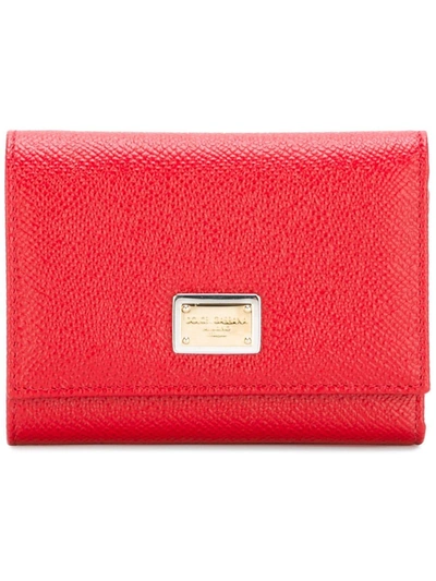 Shop Dolce & Gabbana 'dauphine' Wallet In Red