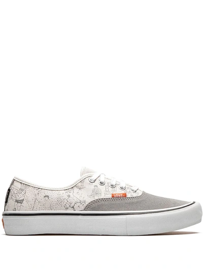Shop Vans X Daniel Johnston Authentic Pro "no Comply" Sneakers In Grey