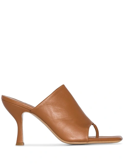 Shop Gia Couture X Pernille Teisbaek Mules In Brown