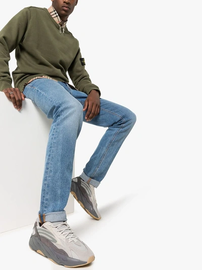 Adidas Originals Yeezy Boost 700 V2 Mesh, Suede And Leather Sneakers In Tephra