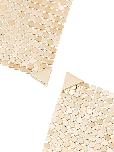 Shop Rabanne Gold-tone Chain Mesh Earrings