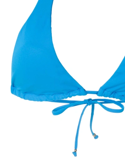 Shop Amir Slama Metallic Embellishment Bikini Set In Blue