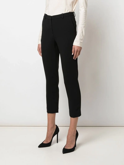 Theory Straight Pant In Good Wool In Black