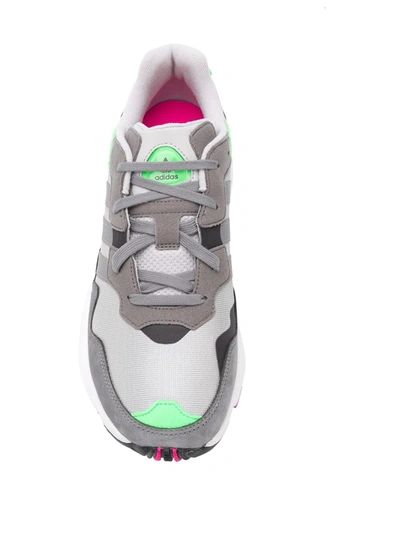 Adidas Originals Yung-96 Leather & Mesh Sneakers In Grey