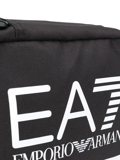 Shop Ea7 Logo-print Messenger Bag In Black