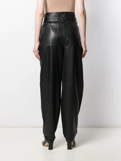 Shop Wandering Loose-fit High-waisted Trousers In Black
