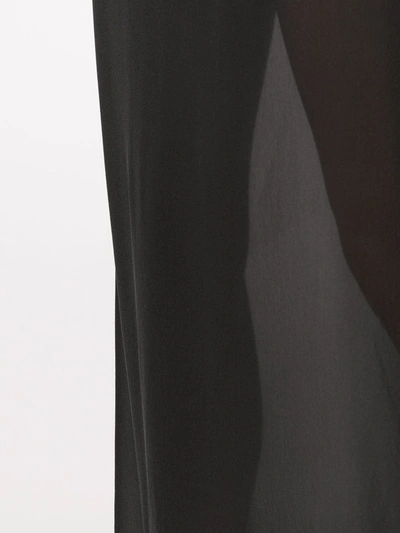 Pre-owned Jil Sander 1990s Semi-sheer Long Skirt In Black