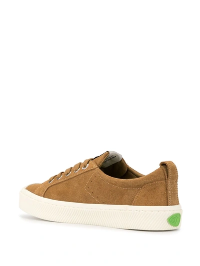 Cariuma Ladies Oca Low Lace-up Canvas Trainers In Brown
