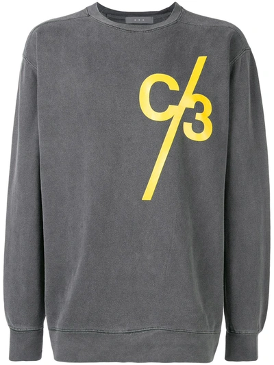 Shop Geo C/3 Sweatshirt In Grey