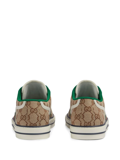 Shop Gucci Tennis 1977 Low-top Sneakers In Neutrals