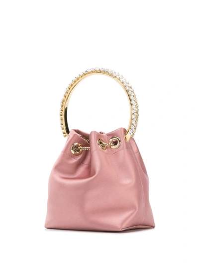 Shop Jimmy Choo Bon Bon Bracelet Bag In Pink