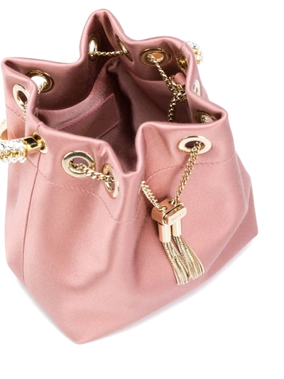 Shop Jimmy Choo Bon Bon Bracelet Bag In Pink