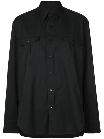 Shop Wardrobe.nyc Release 03 Tailored Poplin Shirt In Black